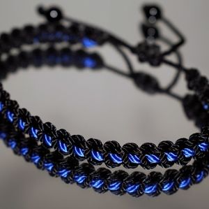 Police Thin blue line bracelet, for man and woman